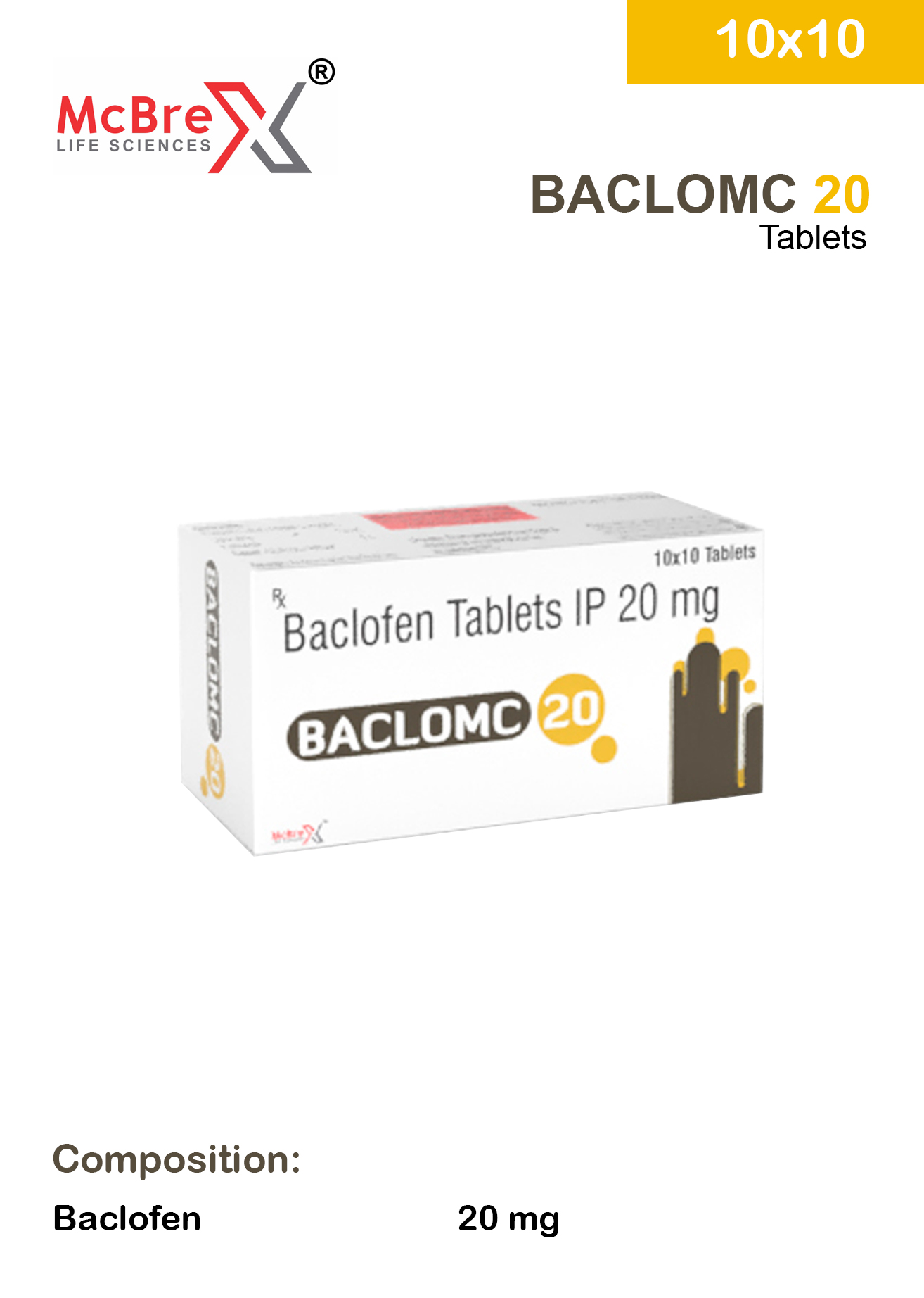Baclofen 20mg